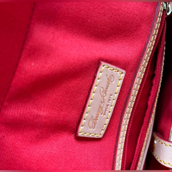 Dooney & Bourke Yellow and Tan Striped Shoulder Bag - Picture 4 of 12